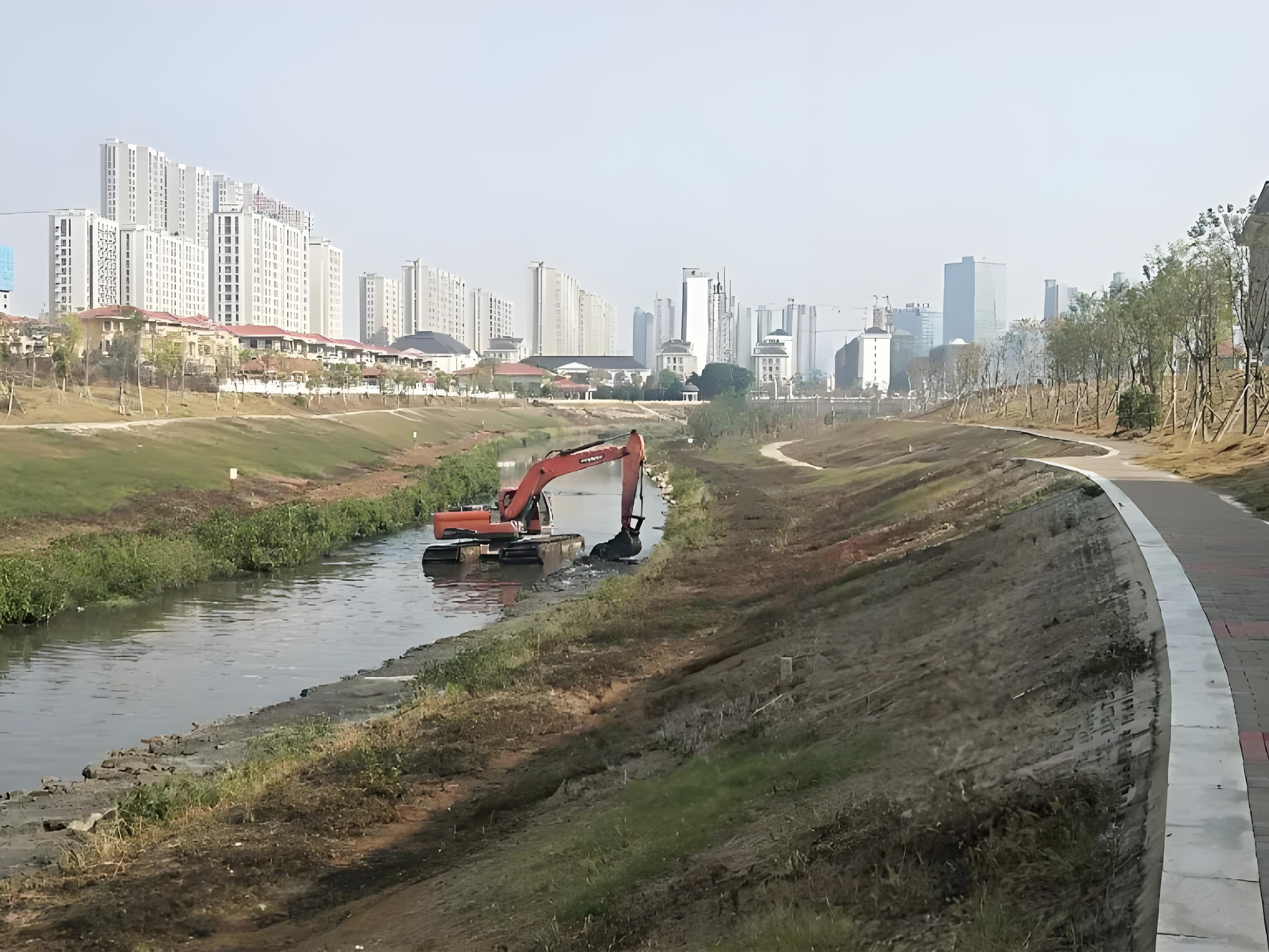 上海青浦區(qū)挖機清淤施工隊-沼澤地清淤后如何防止再次淤積？