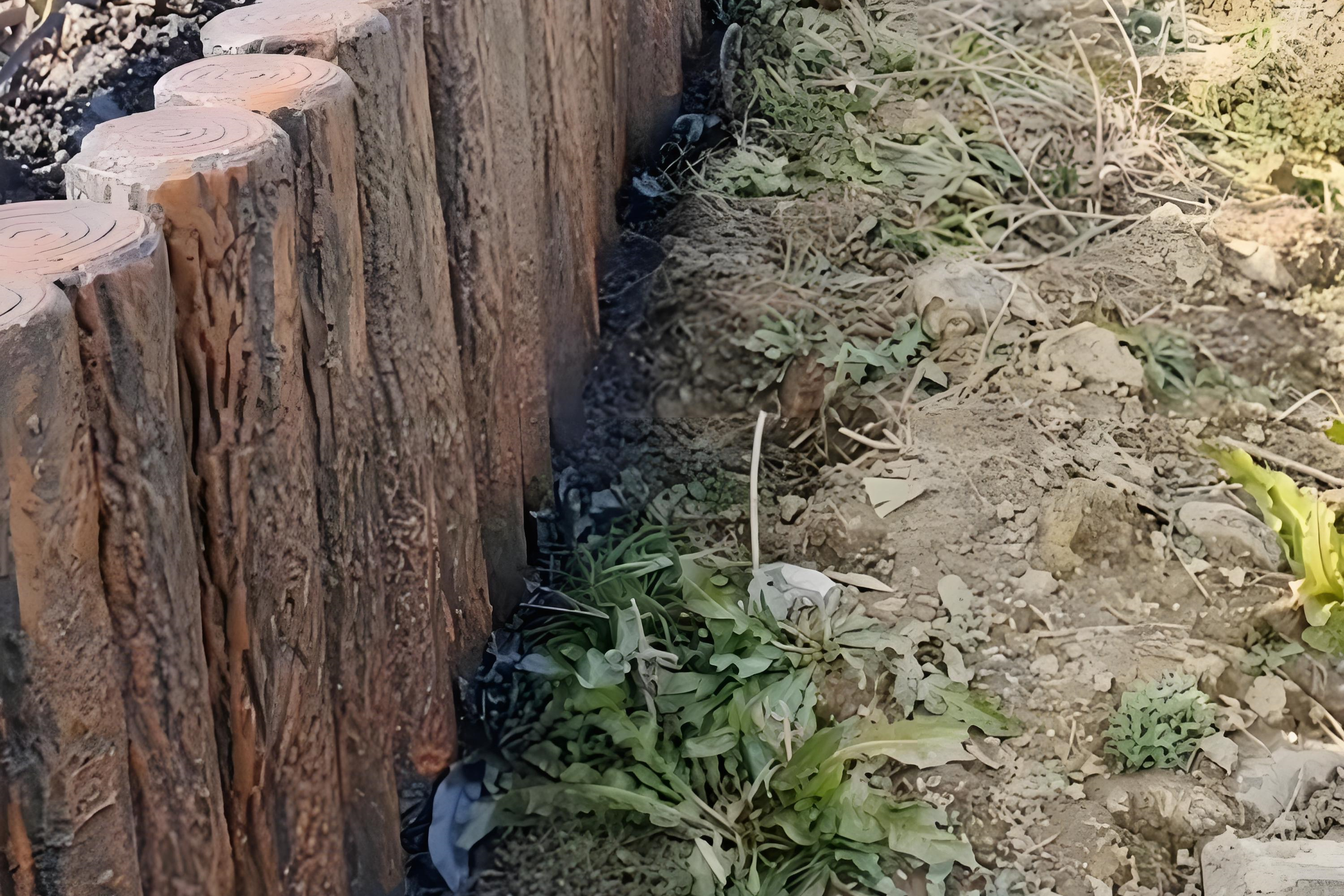 水泥樁批發(fā)廠家泓樺錦嘉-水泥仿木樁表面的紋理是如何制作出來的？